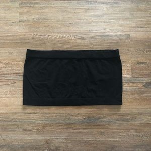 Black Bandeau Tube Top